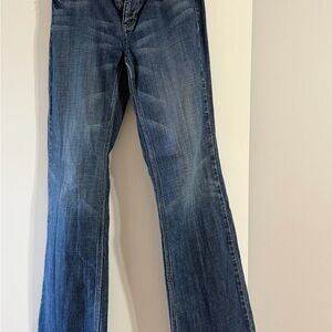 White House Black Market Dark Blue Flare Jeans